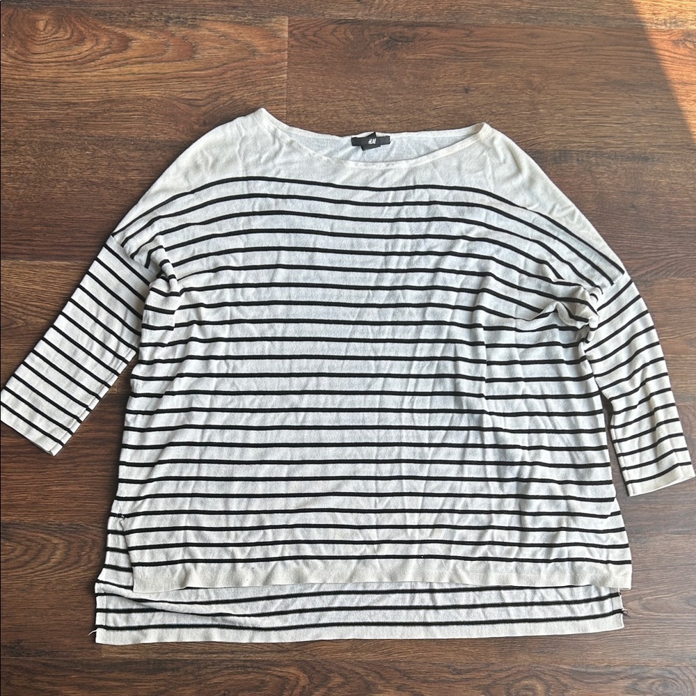 H&M Striped Black and White Women's Top | Stripes | Striped Top | Nautical